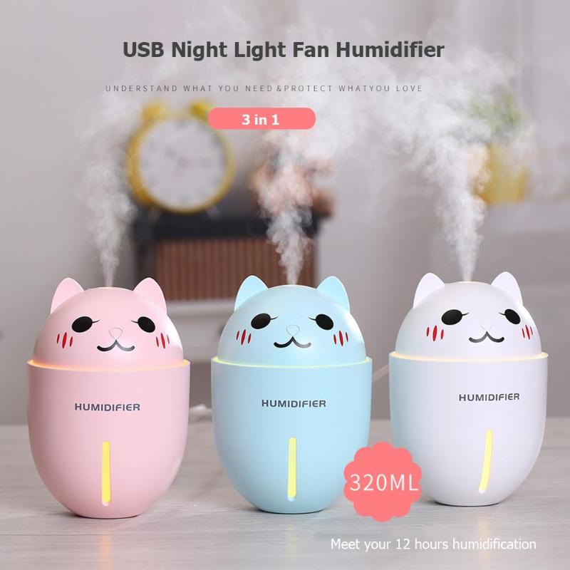 Humidifier Aroma Diffuser Cat Shape Aroma Essential Oil Diffuser